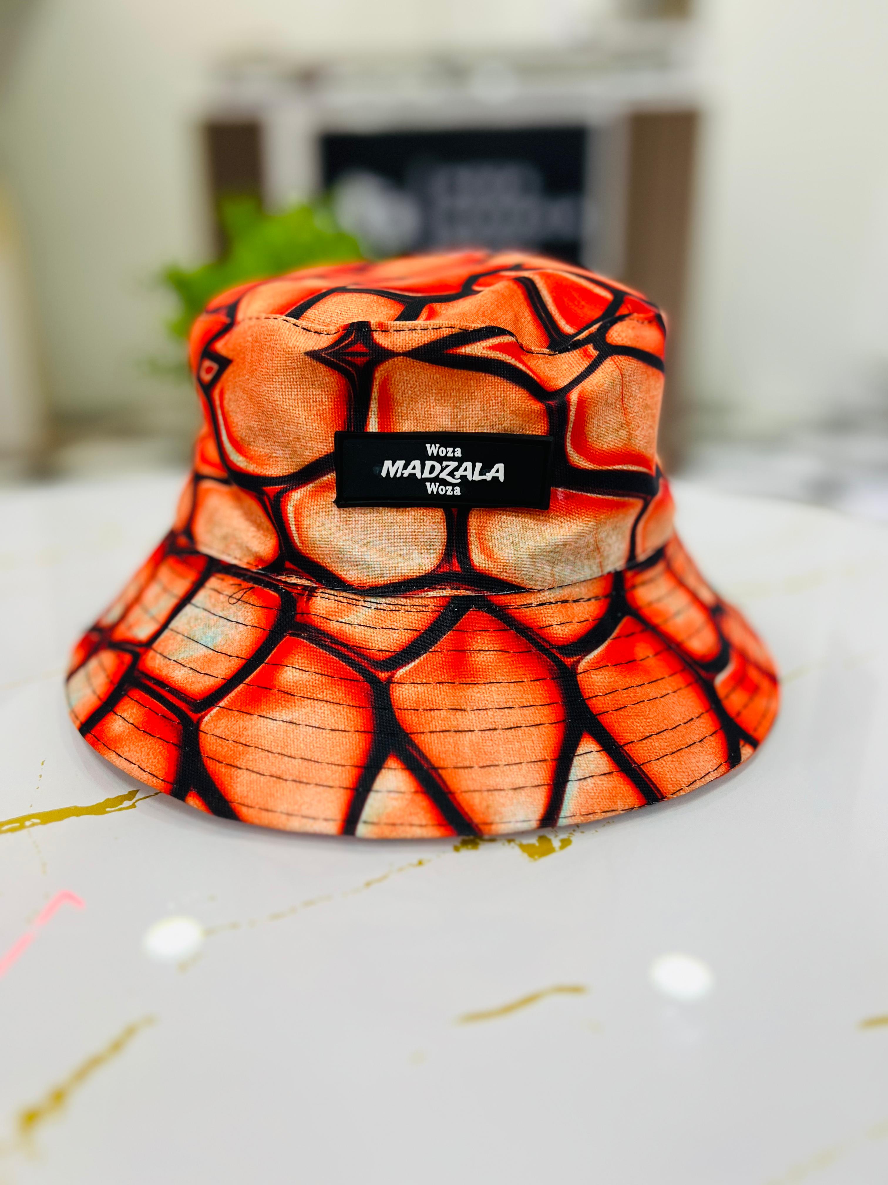 Snake print bucket hat