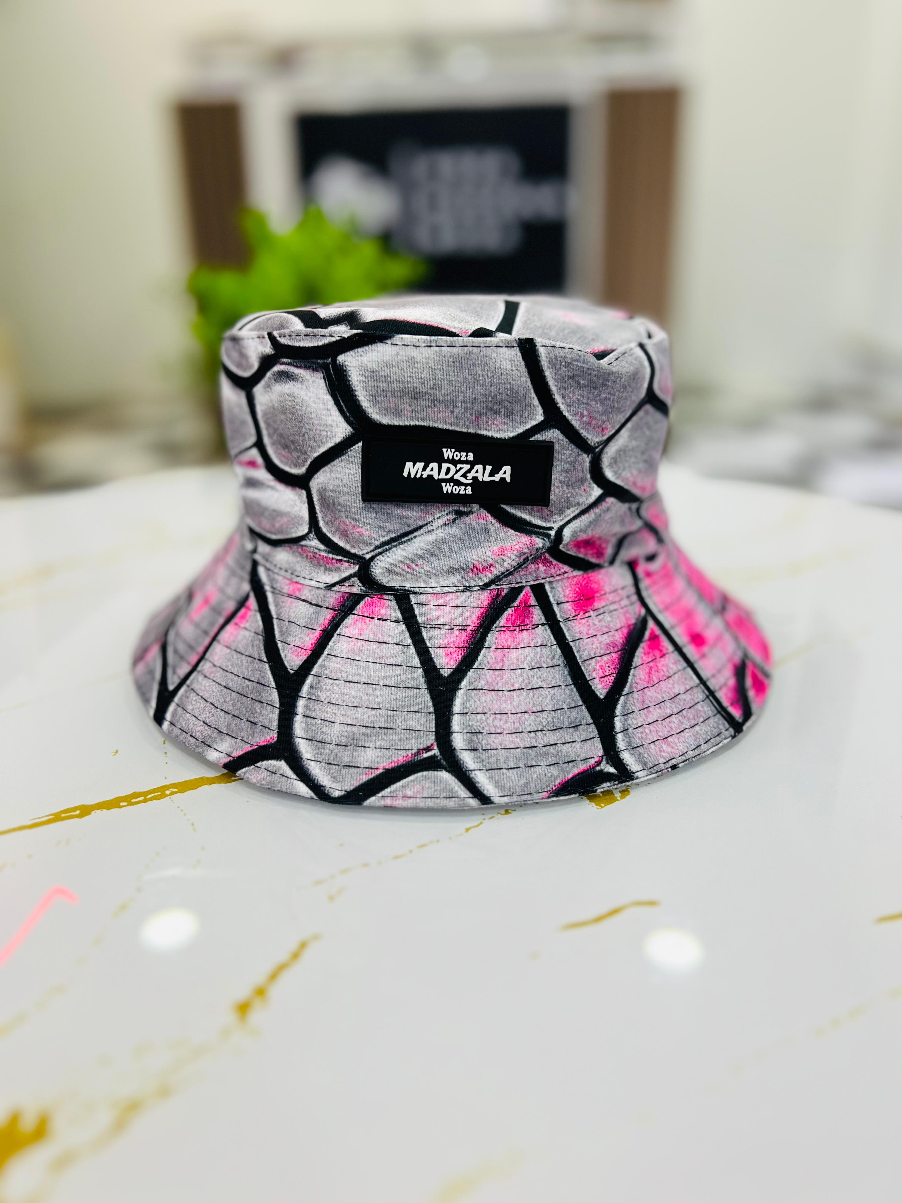 Snake print bucket hat